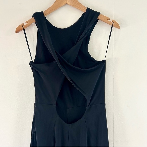 Misha Collection Elosia Crisscross Back Jumpsuit in Black sz 4 - Picture 5 of 6
